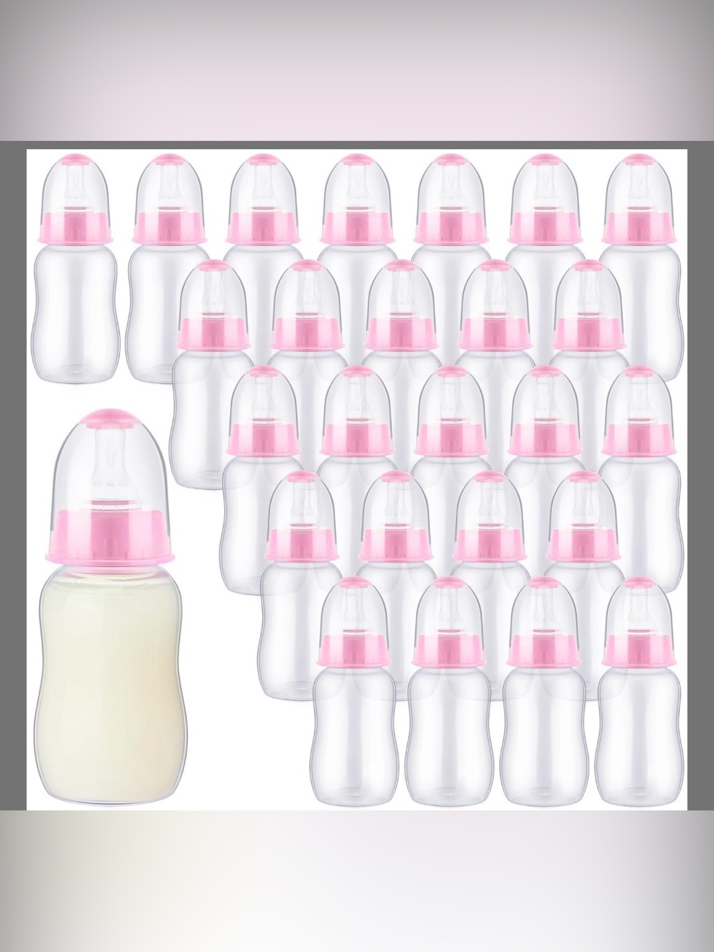 Pink Baby Feeding Bottles Set 30 pack
